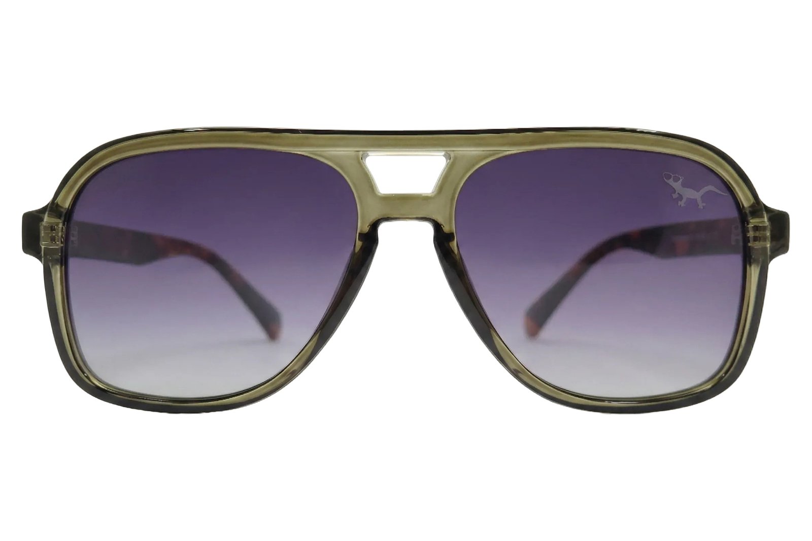 CERDEÑA – Gafas de Sol Aviador Gris Patillas Carey