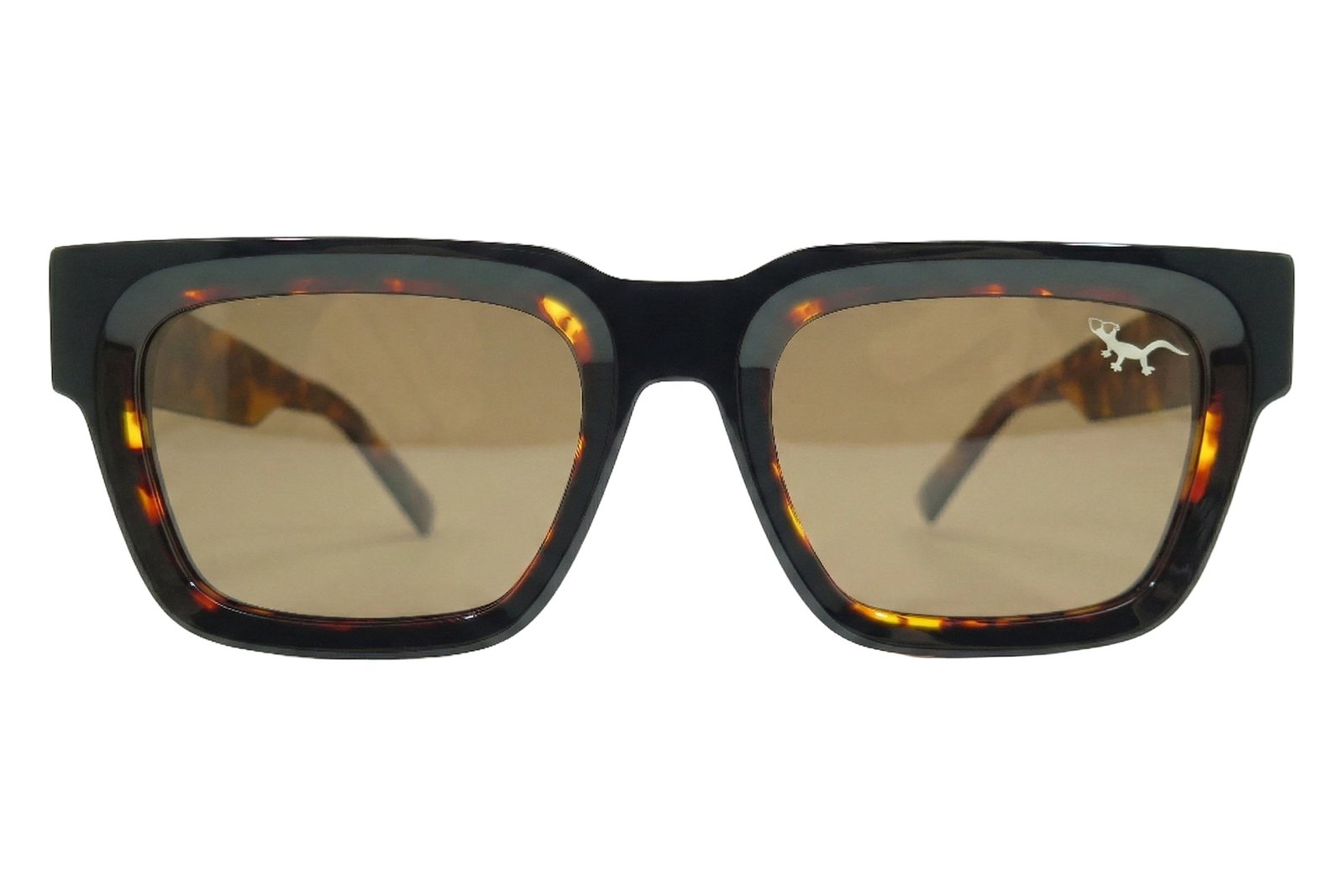 CORFÚ – Gafas de Sol Premium Cuadradas Marrón Carey Polarizadas