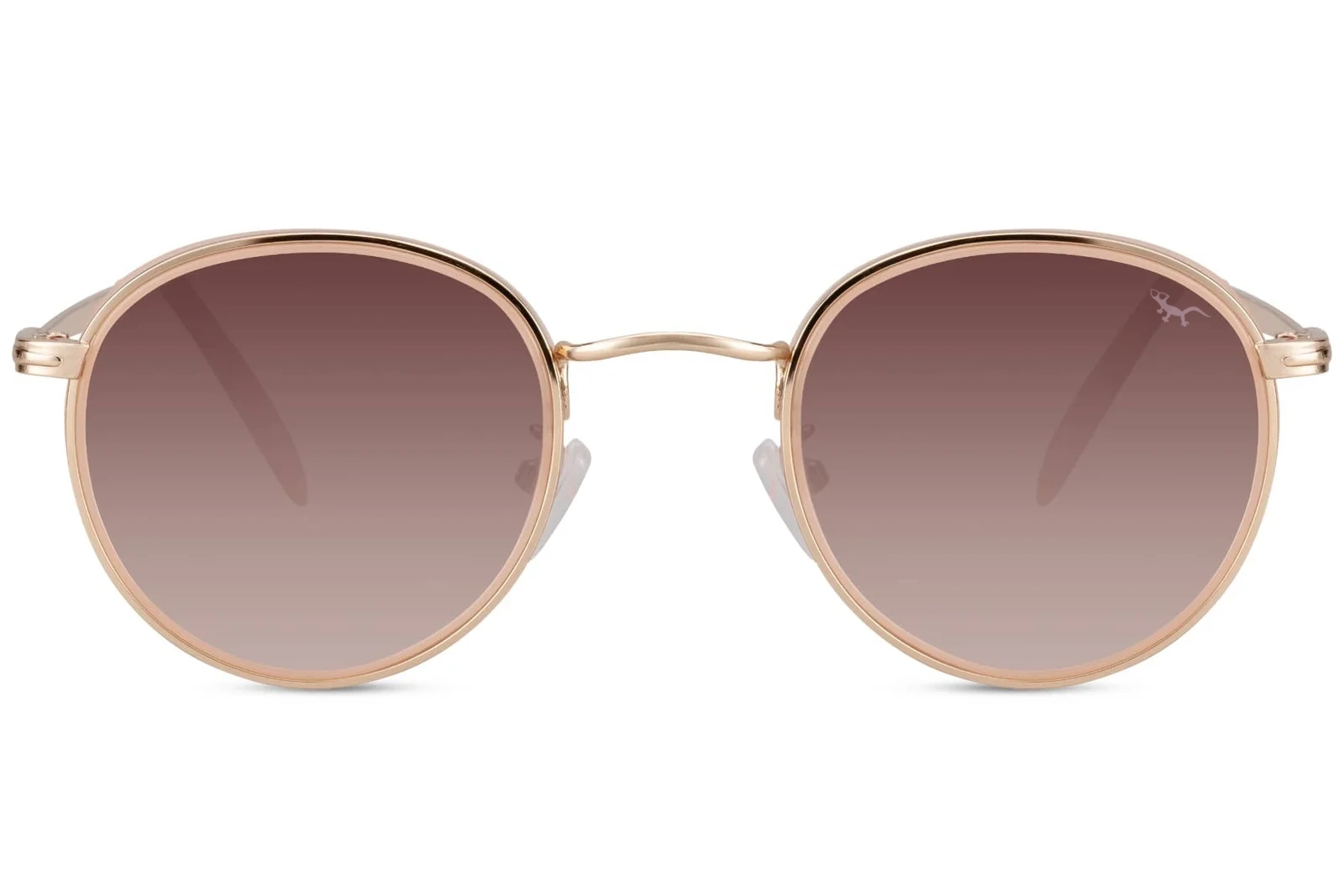 KOH PHI PHI – Gafas de Sol Redondas – Dorado – Metálicas – Estilo Retro