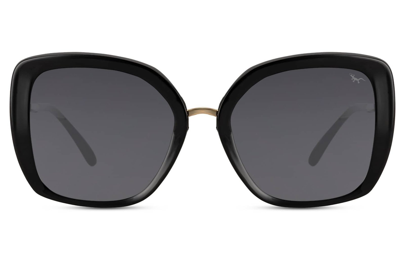 BALI – Gafas de Sol Negras Mariposa Patilla Metálica