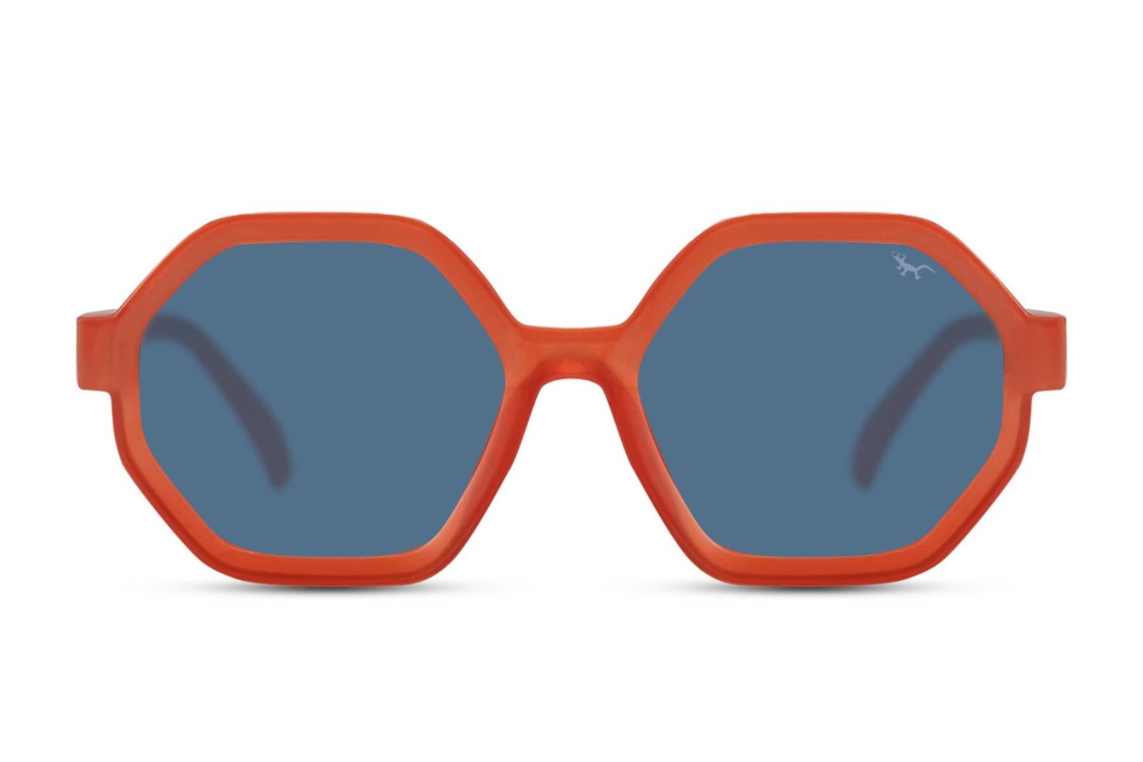 MAURICIO – Gafas de Sol Naranja Geometricas Cristal Azul