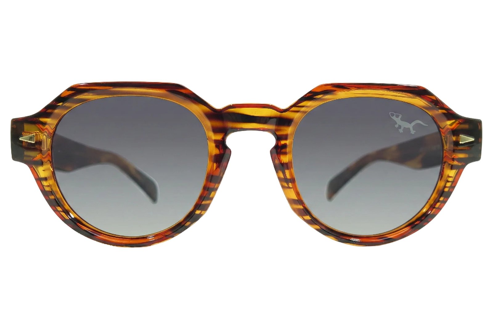 MALDIVAS – Gafas de Sol Redondas Marrón Carey